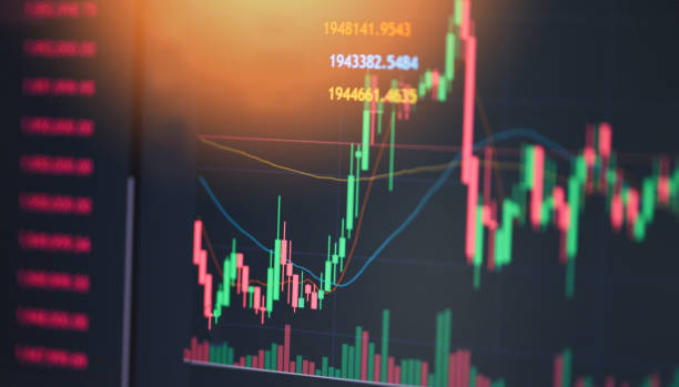 istock Trading crypto currency technical price candlestick with indicator on chart screen, Stock trad graphic design for financial investment trade, Forex graph business or Stock graph chart market exchange 1357589424