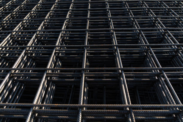 istock The rebar is bonded with steel wire for use as a construction infrastructure. Which part of the rebar has rusted due to chemical reactions. 1357592986