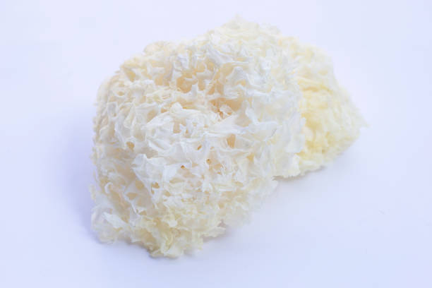 istock Tremella Mushroom on white background. 1357596209