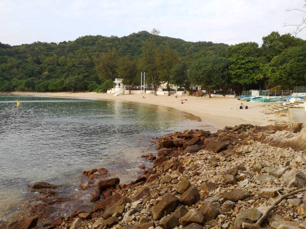 로소싱 비치, 라마 섬, 홍콩 - lamma island 뉴스 사진 이미지