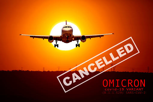 Airplane and flight cancellation