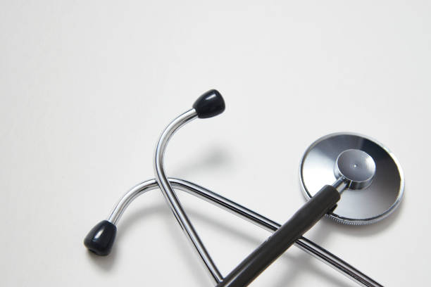 istock Medical stethoscope on white background 1357621273