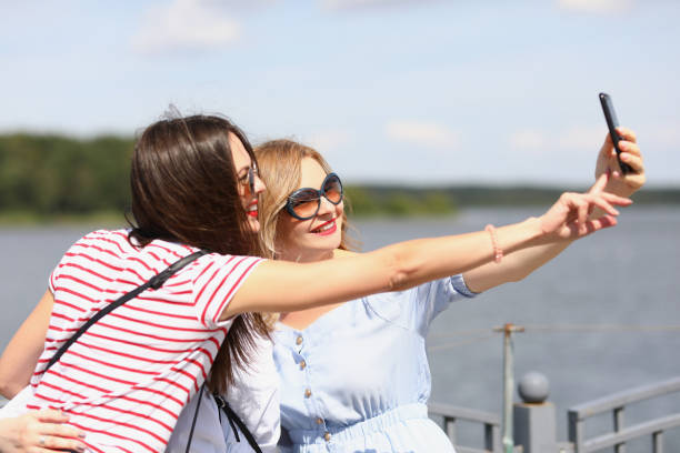 istock Attractive female take picture 1357623166