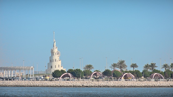 Murjan Island in Al Khobar. An artificial island featuring a public park with covered picnic areas, ferry-boat rides and a playground.