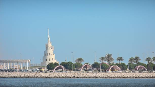 Morjan island public park in Dammam, Saudi Arabia Murjan Island in Al Khobar. An artificial island featuring a public park with covered picnic areas, ferry-boat rides and a playground. dammam stock pictures, royalty-free photos & images