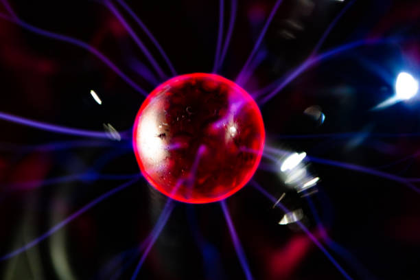 istock closeup of plasma lamp, globe 1357630871