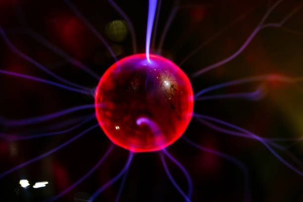istock closeup of plasma lamp, globe 1357630952