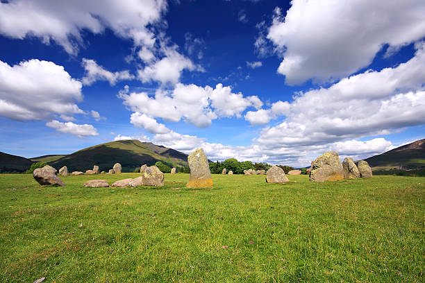 Antique Stone Circle de Castlerigg à Keswick, le Lake District - Photo