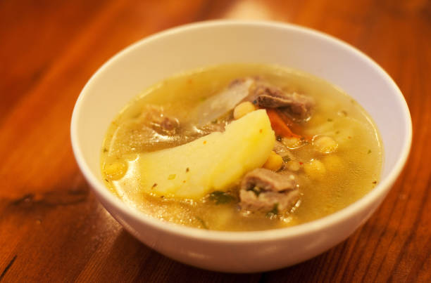 istock Georgian soup kharcho, close up 1357650899