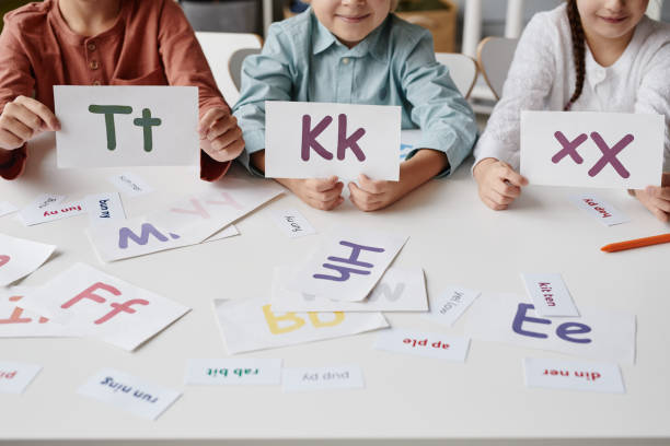 istock Children learning to read in English 1357653755