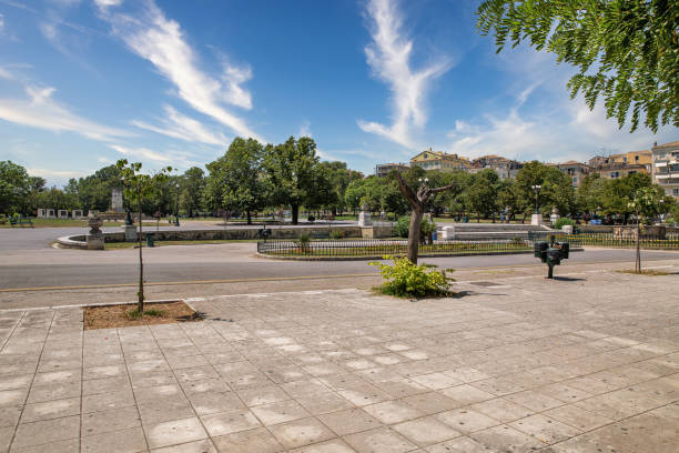 istock Famous Spianada city square in Kerkyra, Corfu, Greece. 1357655834