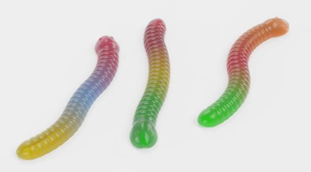istock Realistic 3D Render of Gummy Worms 1357656746