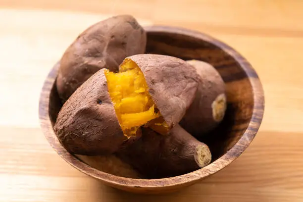 Roasted sweet potato of Anno potato