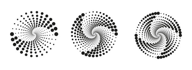 Free Stock Photo of Concentric black and white spiral pattern ...