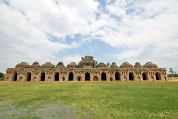Elephant Stables at Hampi, Karnataka, India. UNESCO world heritage site