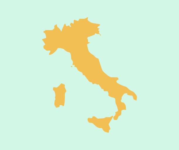 italy country map illustration italy country map illustration italie stock illustrations