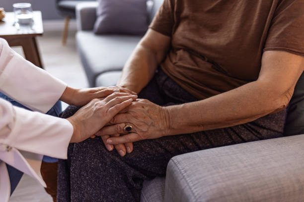 You are my biggest support Cropped shot of a senior woman holding hands with a nurse aging population stock pictures, royalty-free photos & images