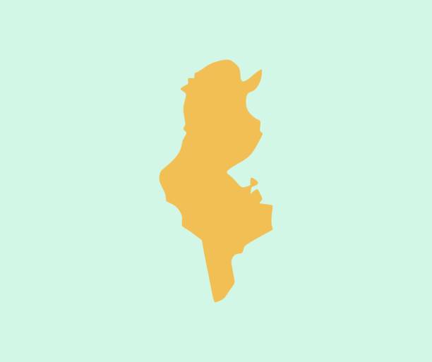 design about tunisia country map icon illustration - tunisia 幅插畫檔、美工圖案、卡通及圖標