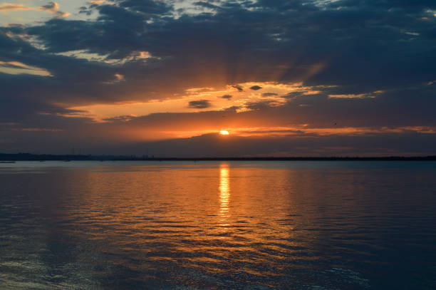 istock Amazing sunset landscape 1357672752