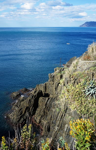 istock Cliff on the sea in Riomaggiore 1357679361