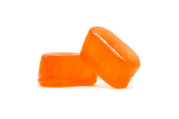 Marmalade candy isolated on a white background stock photo