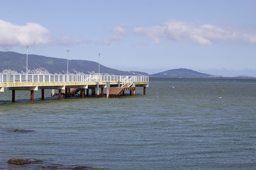 This pier is often used to enjoy the view of the city.