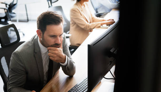 istock Startup business people group of programmer working as team to find solution to problem 1357681842