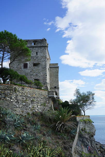 Building on the cliffs of Monterosso, Cinque Terre, Italy