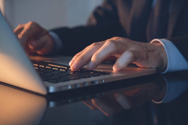 istock Businessman working in modern office 1357688424