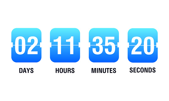 Countdown Timer Vector Clock Counter Clock Counter Flip Business ...