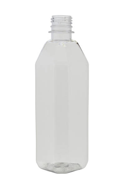 istock Empty open bottle for water and drinks made of transparent plastic. Isolated on a white background 1357696147