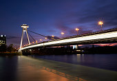 the UFO bridge of Bratislava