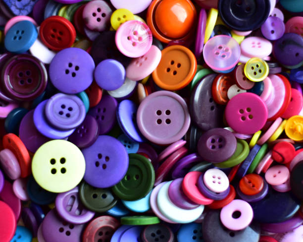 Background of colourful buttons stock photo
