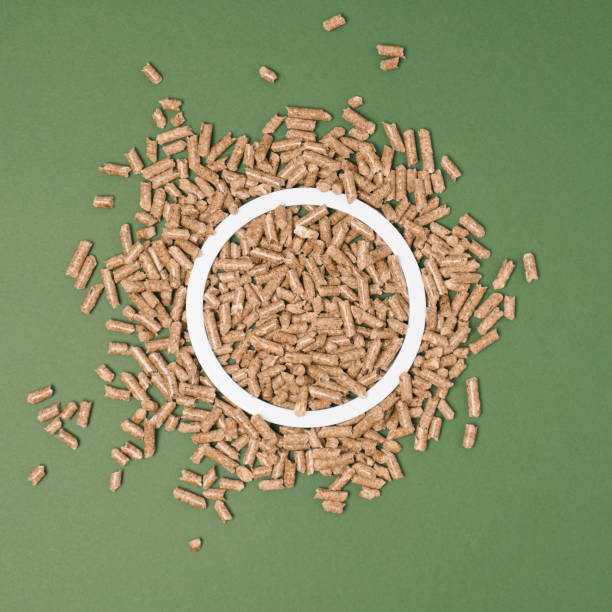 Circular Pellets Houtpellets Fotos afbeeldingen, beelden en stockfoto's - iStock