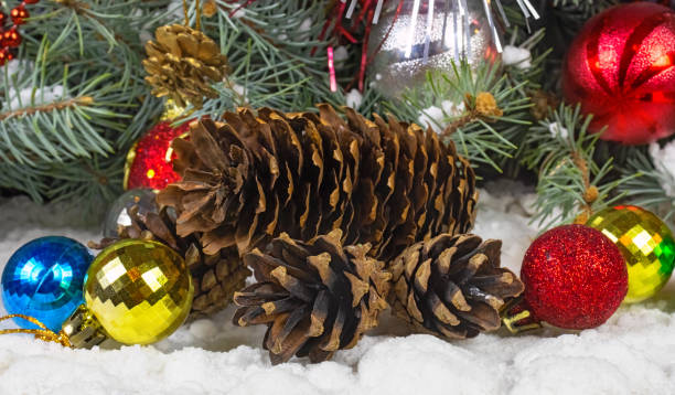 istock Image of beautiful festive designer christmas decorations. 1357706854