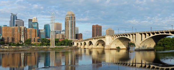 istock Minneapolis Skyline + Central Avenue Bridge 1357712349