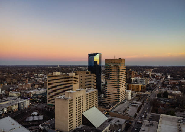 istock Lexington Kentucky downtown district during sunset reflecting on the shiny buildings 1357718273