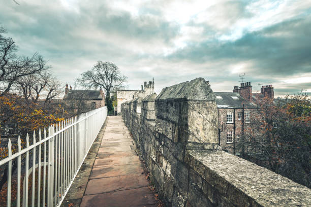 istock Century city wall in York England 1357721067