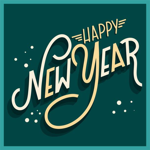 ilustrações de stock, clip art, desenhos animados e ícones de happy new year  2022 background vector design illustration - titles