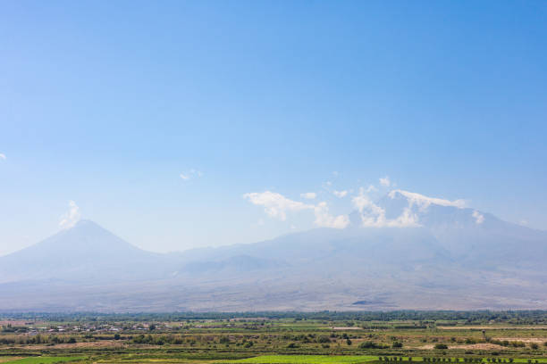 Landscape of Armenia with the biblical Mount Ararat