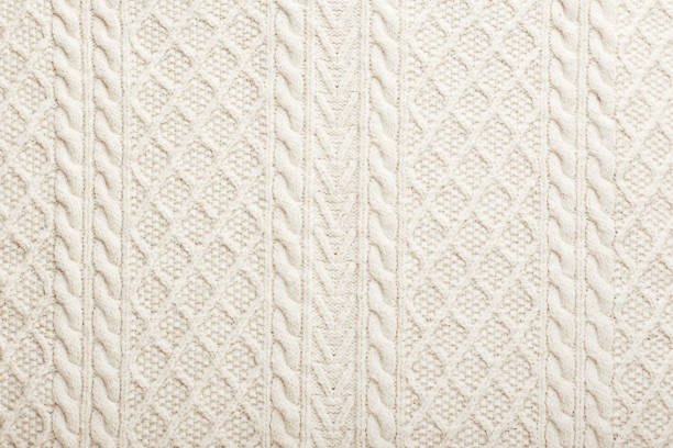 istock Sweater or scarf texture large knitting. Knitted jersey background with a relief pattern. Fabric Background. 1357734145