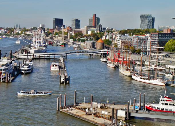 istock Port of Hamburg from above 1357734694