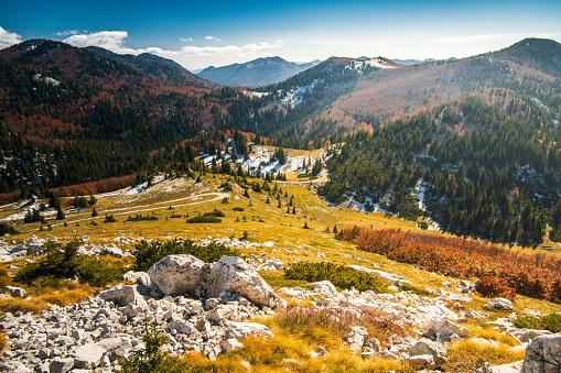 Views from mountains of North Velebit national park, Croatia