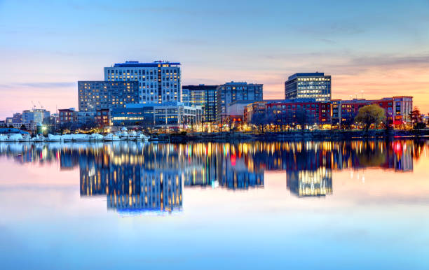 istock Assembly Square Neighborhood Skyline in Somerville 1357743118