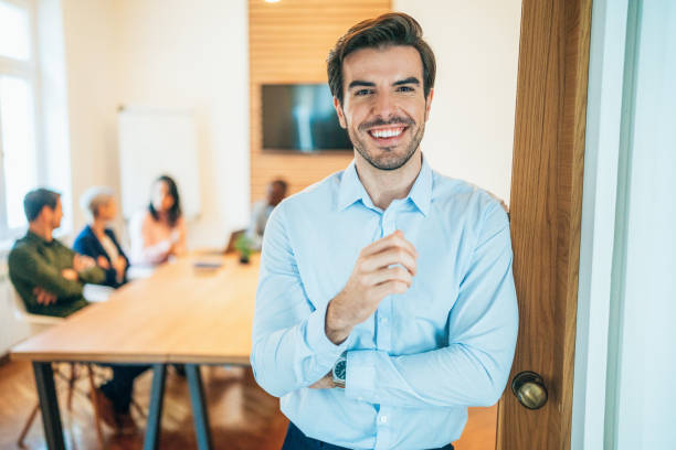 istock Portrait of businessman 1357743550