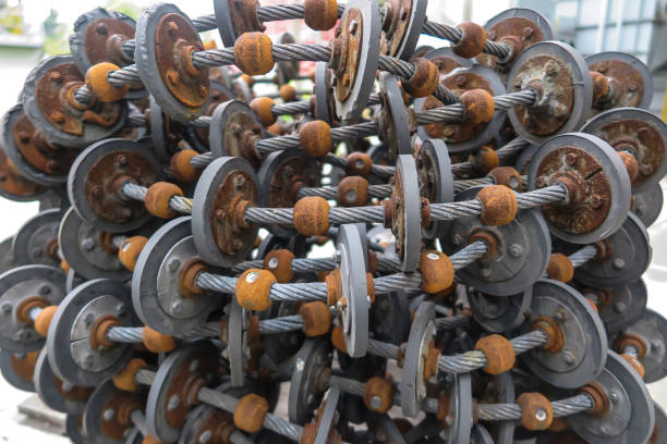 istock A rope with dividers from a loose material feeder placed 1357748179
