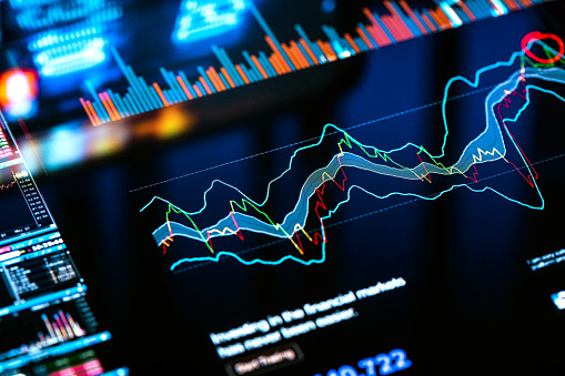 Antecedentes de los gráficos de trading photo