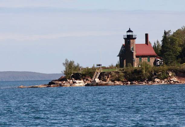 istock Sand Island Lighthouse In The Apostle Islands 1357769511