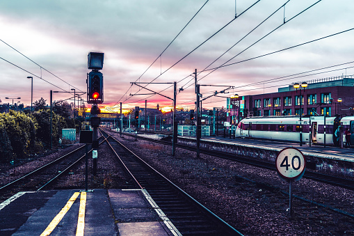 Station Platform in the York, UK