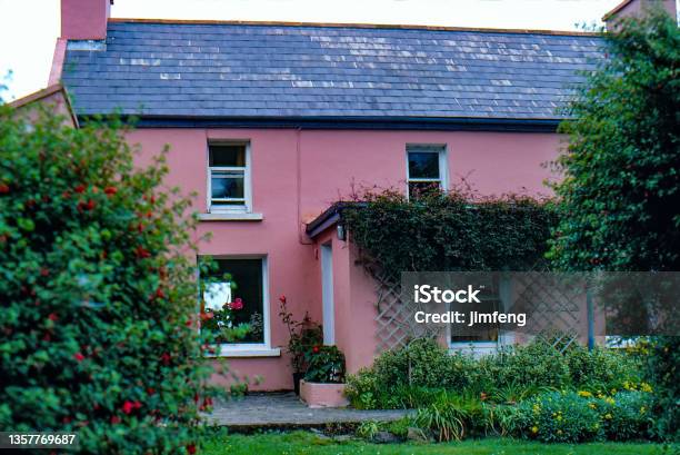 Old Retro Vintage Style Positive Film Scan Foss House Near Durrus County Cork Ireland Stock Photo - Download Image Now
